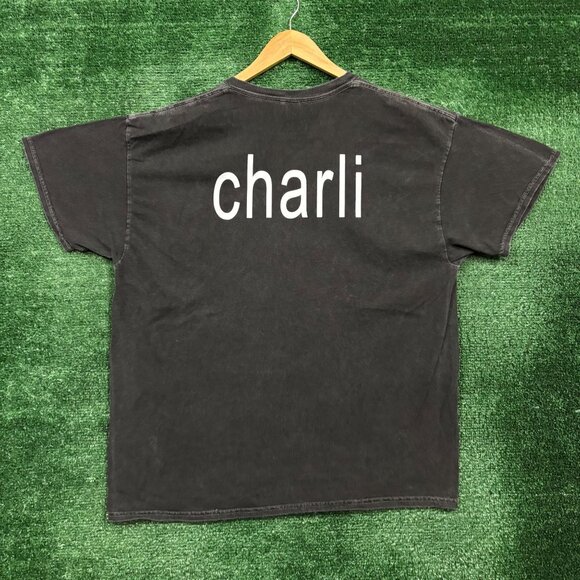 CharliXCX Brat Logo Double Sided T-Shirt Size Large - Picture 1 of 4